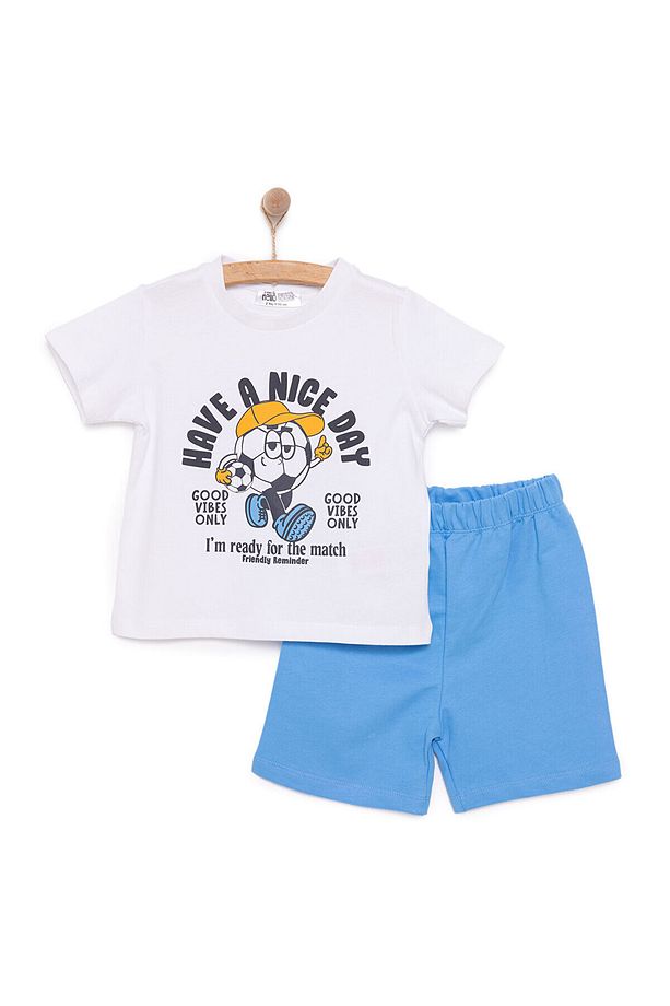 HelloBaby Basic Erkek Futboll Baskılı Şortlu Takım Erkek Bebek - 3