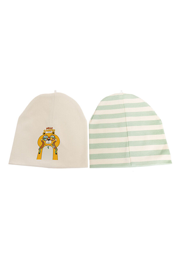 2li Örme Bere Erkek Bebek - 2