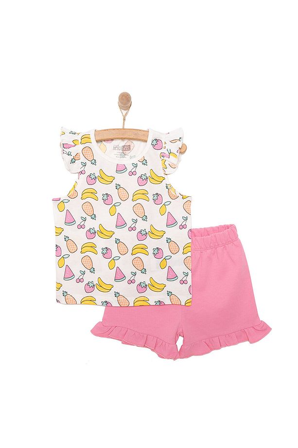 HelloBaby Basic Kız Meyve Desenli Atlet-Şort Kız Bebek - 1