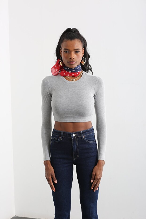 Dokulu Crop Bluz - 2