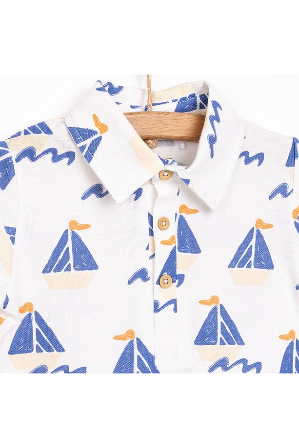 HelloBaby Little Sailor Erkek Şort Salopet Erkek Bebek - 3