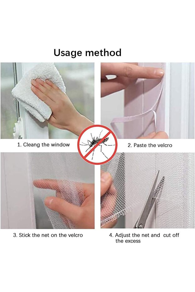 Window Mosquito Screen Nets Fly Window Screen Mesh Insect Netting With Self Adhesive Tapes Window - 2