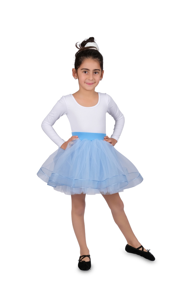 Girl Blue Costume Tutu Tulle Skirt