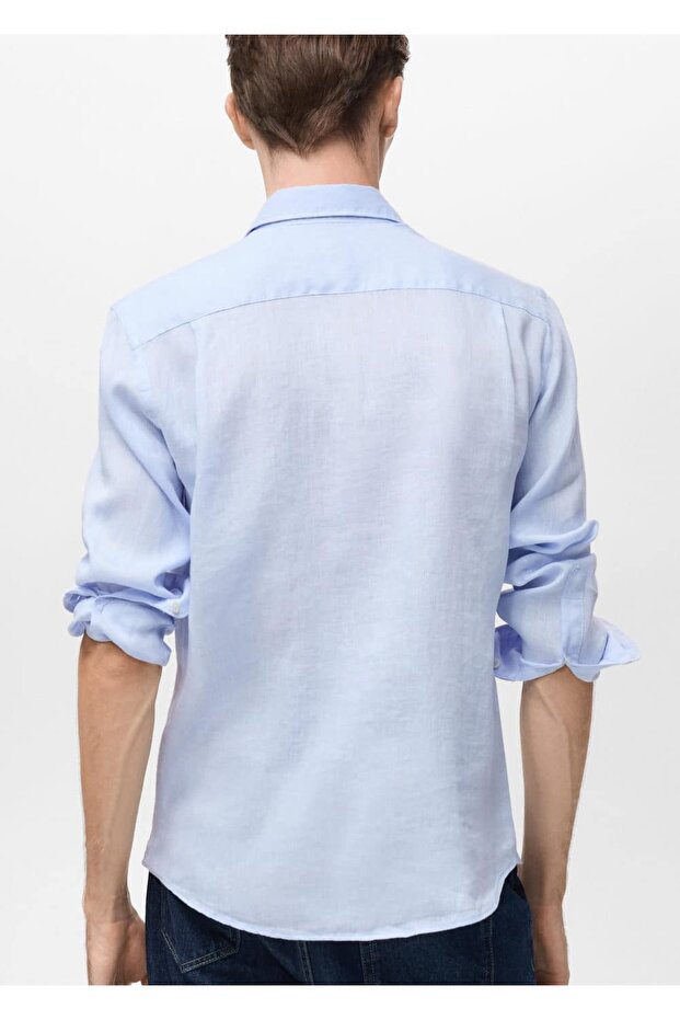 %100 Keten Gömlek - 4