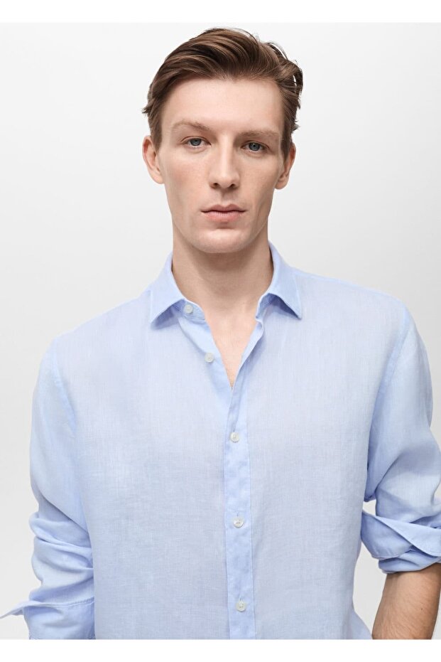 %100 Keten Gömlek - 7