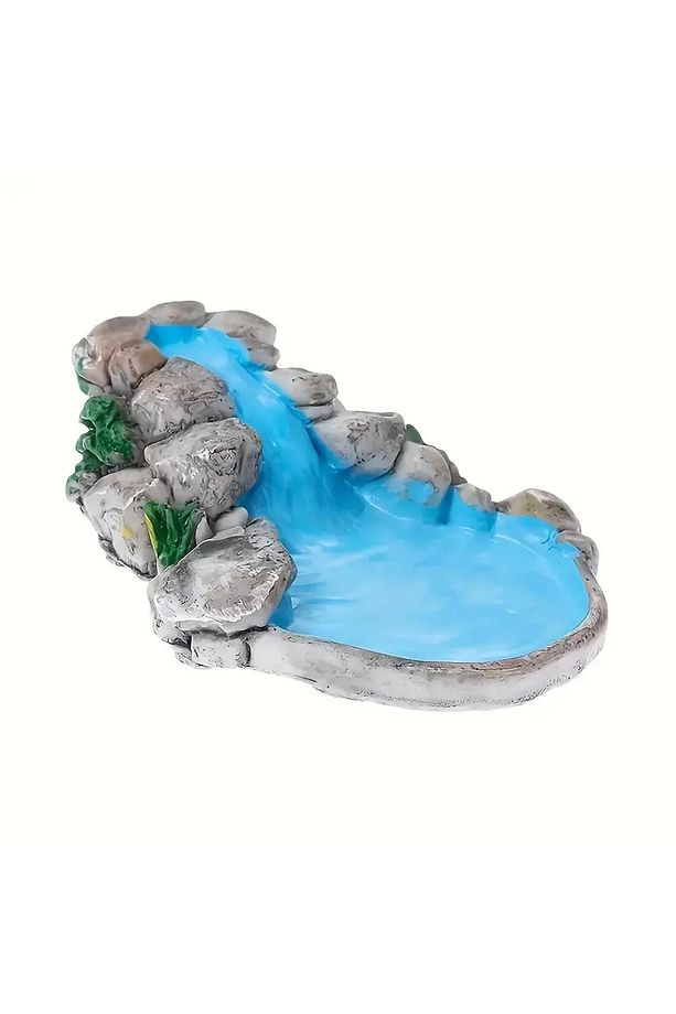 Şelaleli Mini Havuz Figürü – Teraryum Ve Dekoratif Biblo Aksesuar - 1