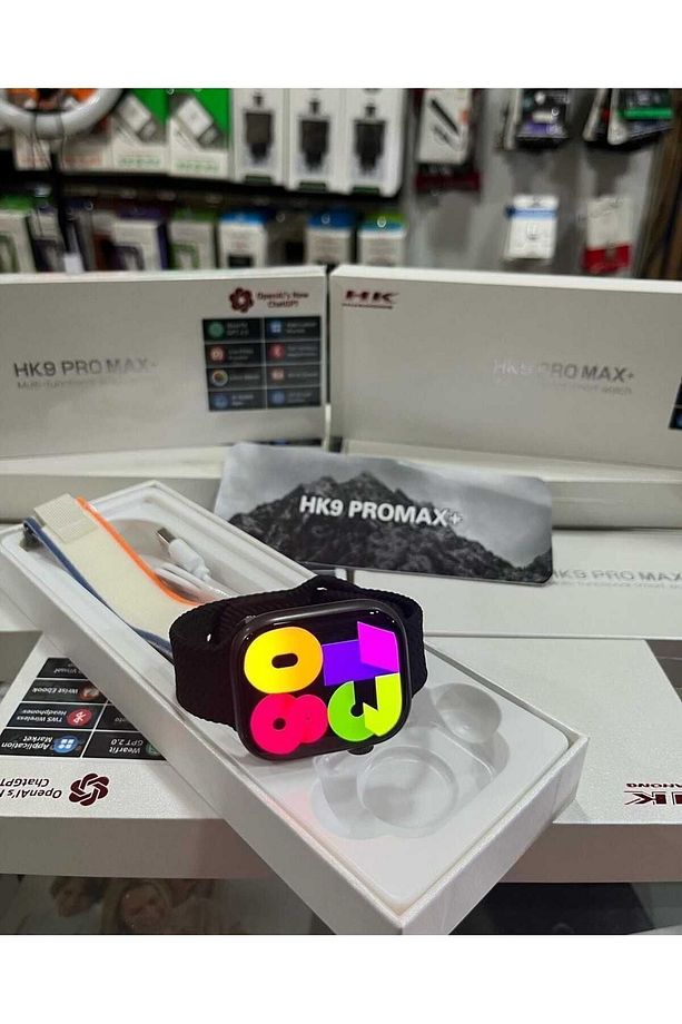 Hk9 Pro Max Plus 2Gb Dahili hafıza/ chat gpt / 3D Animasyonlu Gen 4 Amoled Watch 10 Akıllı Saat - 3