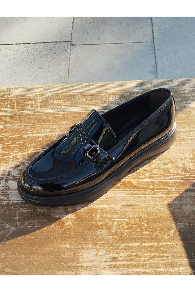 Men's Summer Ballerinas Poly and Light Sole Comfortable Fit Patent Leather Laceless