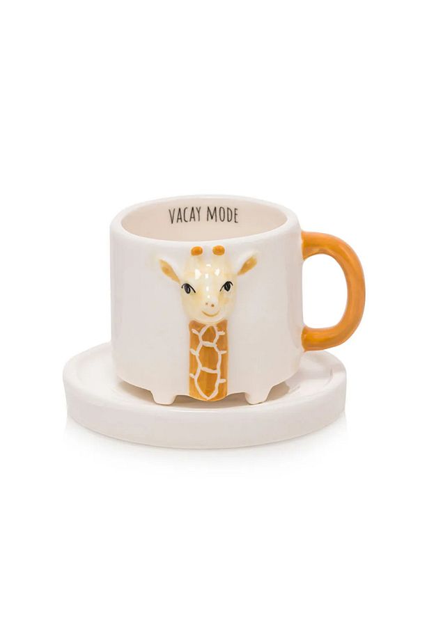 LCW HOME Karışık Zürafa Figürlü 2 Kişilik Seramik Kahve Fincan Takımı 80 Ml T T - 4