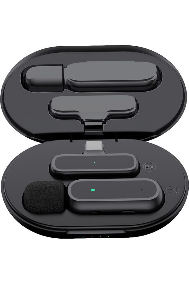 Kablosuz Yaka Mikrofonu - Akıllı Wireless Mikrofon, Gürültü Engelleyici, Şarj Kutulu - 7