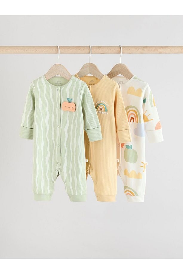 % 100 Pamuklu Multi Rainbow 3'lü Tulum Set - 1