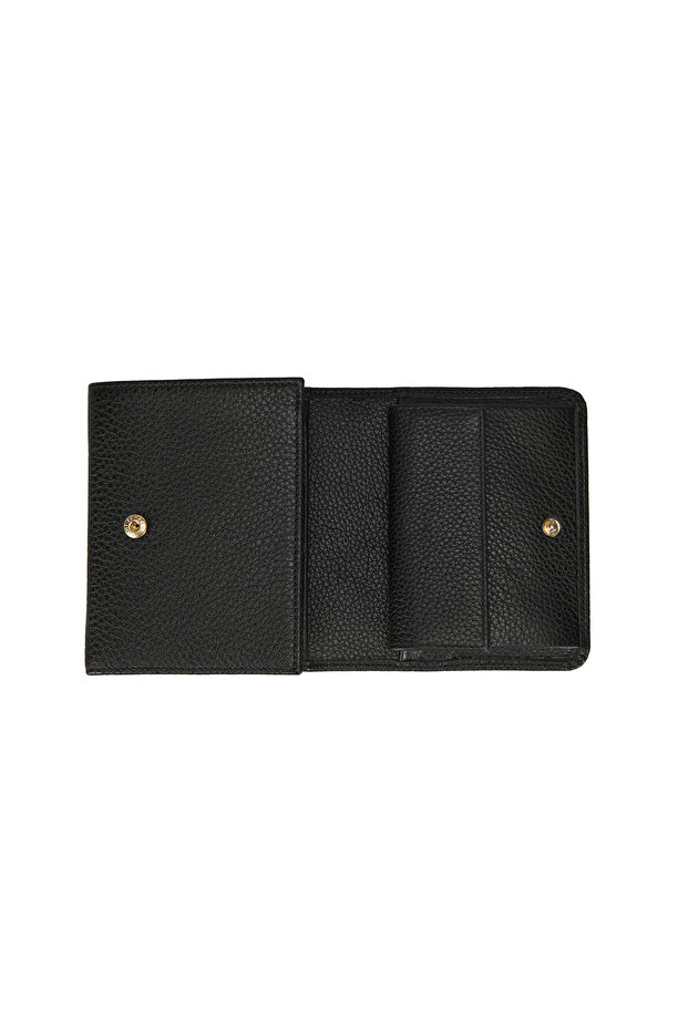 Kadın Siyah Deri Cüzdan - 6