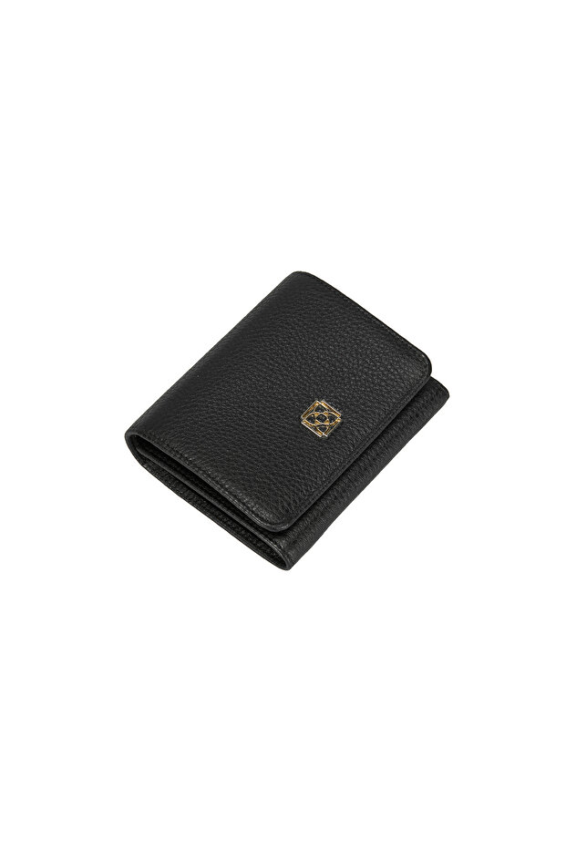 Kadın Siyah Deri Cüzdan - 1