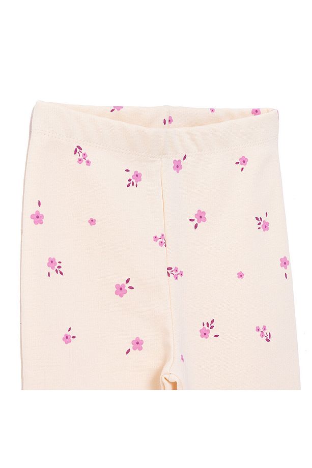 HelloBaby Basic Kız Çiçek Desenli  İspanyol Paça Tayt Kız Bebek - 3