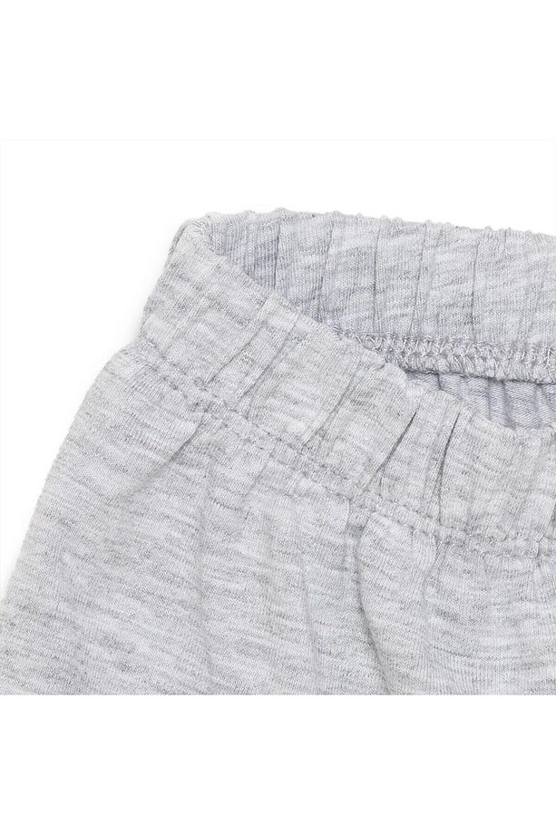 HelloBaby Unisex Bebek Şort Süprem Kumaş Gri Melanj - 3