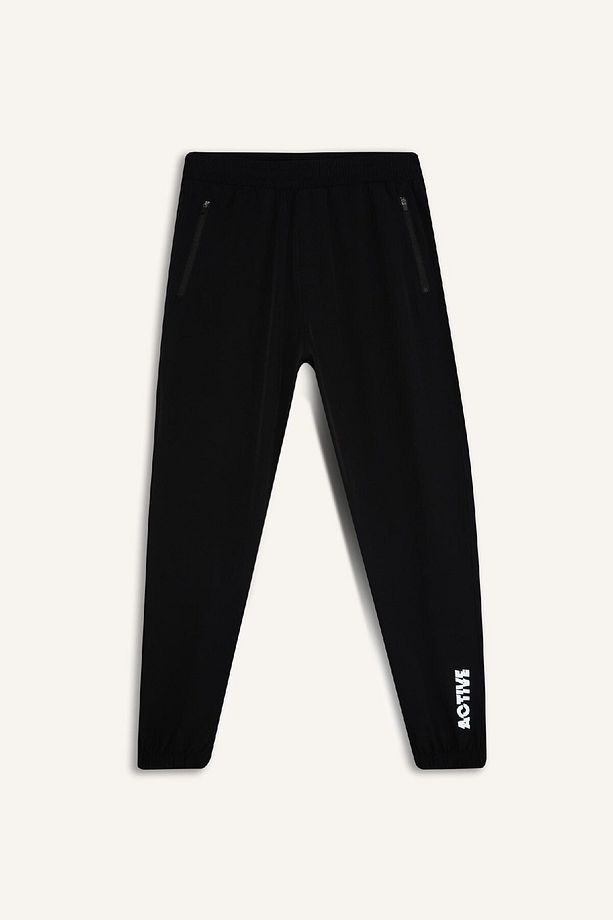 DeFactoFit Slim Fit Dokuma Sporcu Jogger Eşofman Altı Dar Kesim Çift Cepli C1212AX25SP - 8