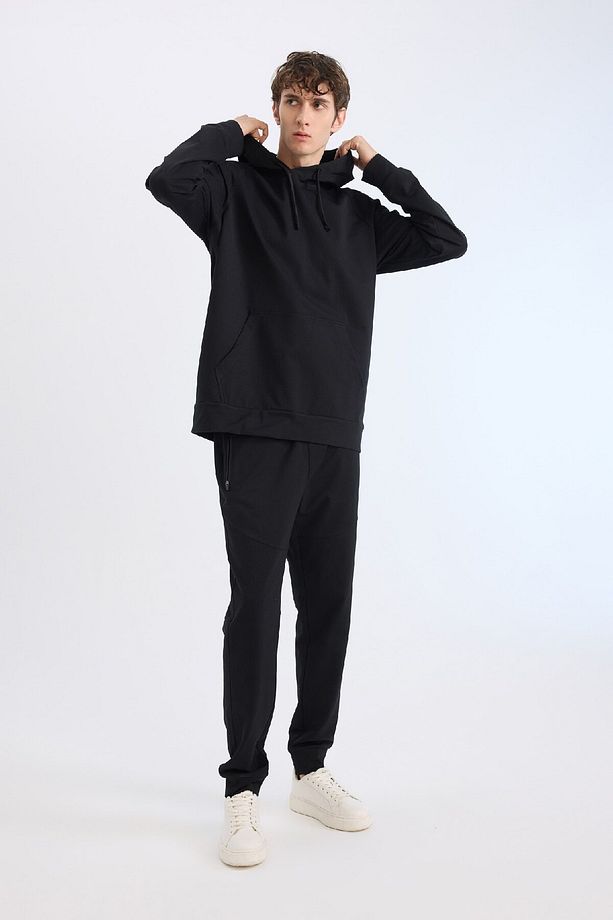DeFactoFit Slim Fit Sporcu Jogger Eşofman Altı Dar Kesim Standart Paça Basic Düz D8018AX25SP - 4