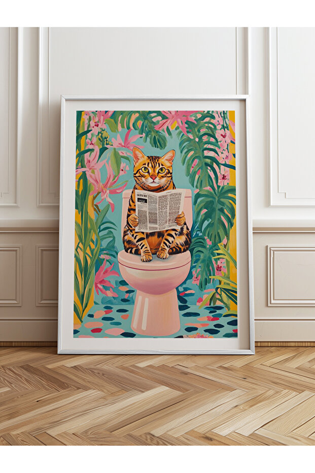 Tekli Ahşap Çerçeveli Tablo Tek Parça Poster Tablo TK/1045 - 1