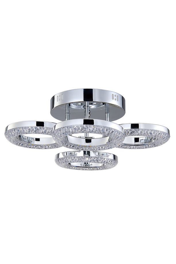 Oylum 4'lü Krom 24 Watt Kristalli Koridor Salon Led Plafonyer Avize - 2