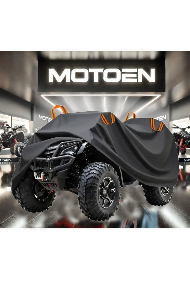 Apachi S-33 Compatible Atv Tarpaulin, Atv Cover, Atv Tent Premium Quality - Black