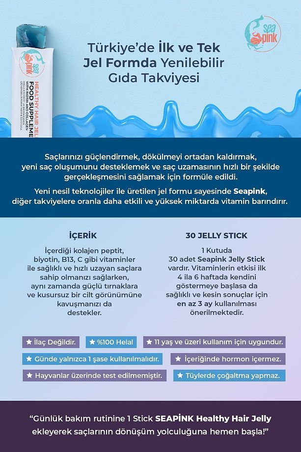 Saç Vitamini - Collagen, Biotin Ve C Vitamini Içeren Özel Formül 30 Adet - 7