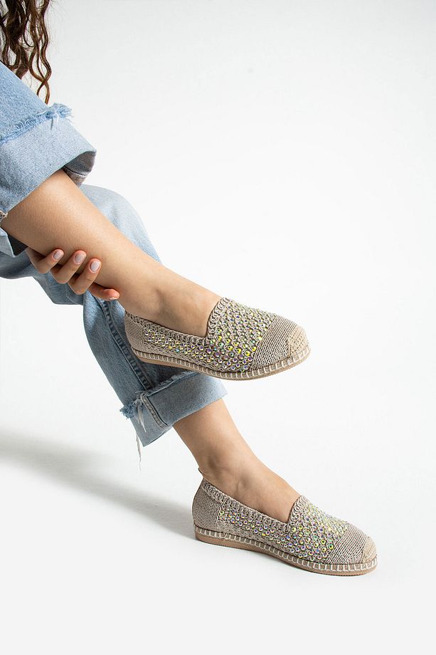 Klepac Kadın Triko Ten Espadril Ayakkabı - 1