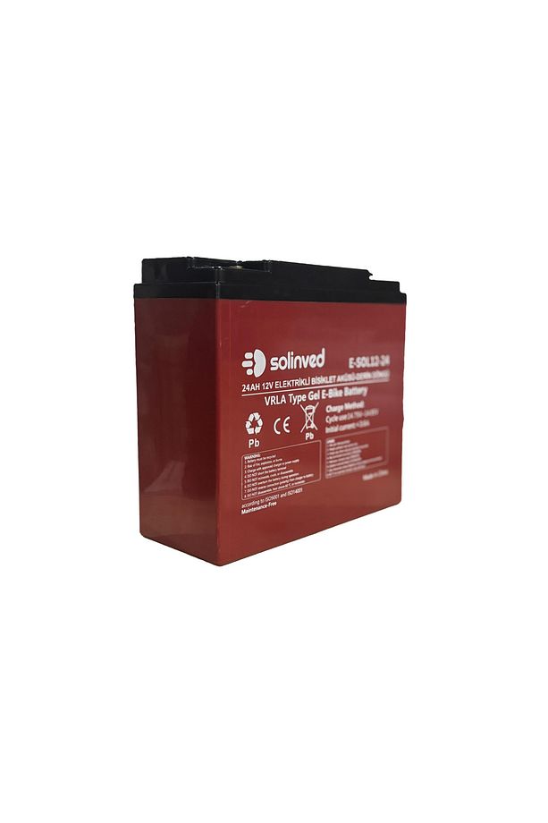 Solinved 12v 24ah Vrla Type Elektrikli Bisiklet Aküsü (PREMİUM) - 3