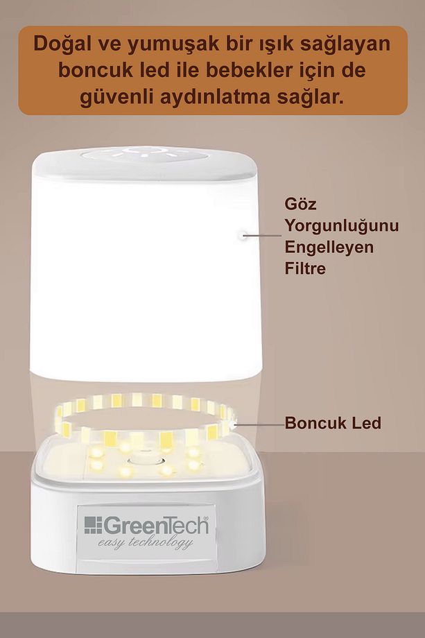 Masaüstü Şarjlı Led Aydınlatma  - Gece Lambası - 4