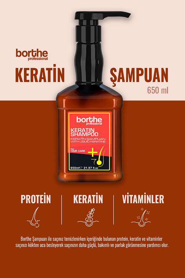 Keratinli Onarıcı Şampuan 650ml - 3