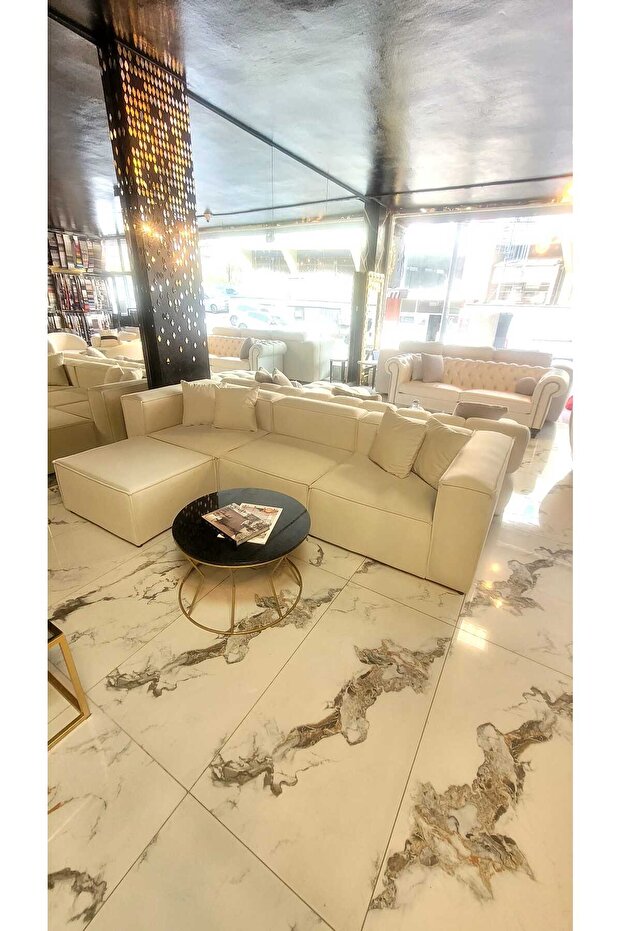 3A MOBİLYA WHİTE SWAN L KANEPE - 1