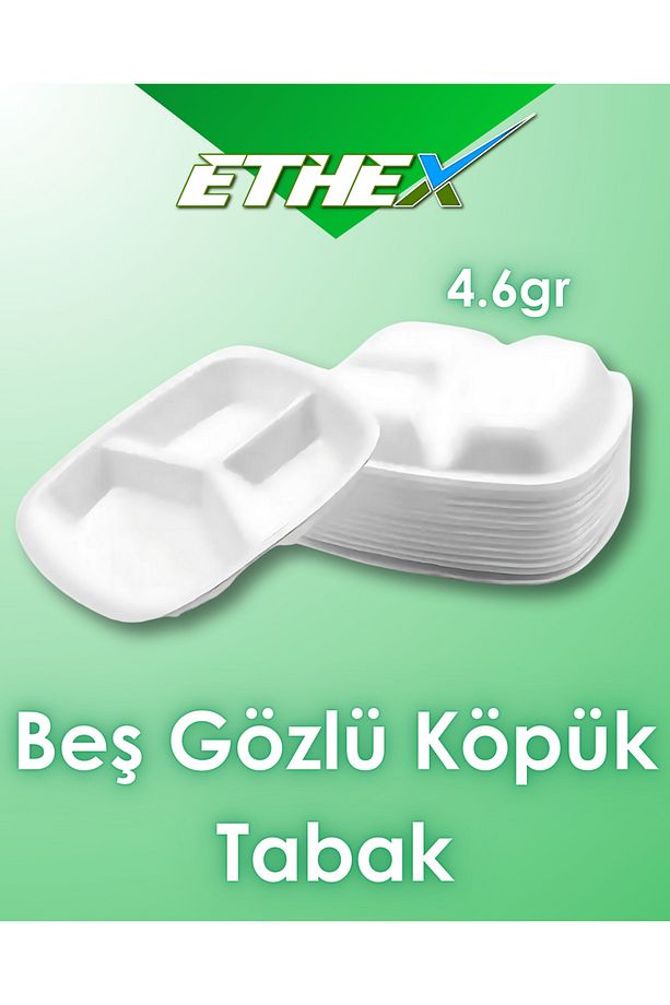 Üç Bölmeli/Üçgöz Köpük Tabldot - (Mod 24 - 200 Adet) - 2