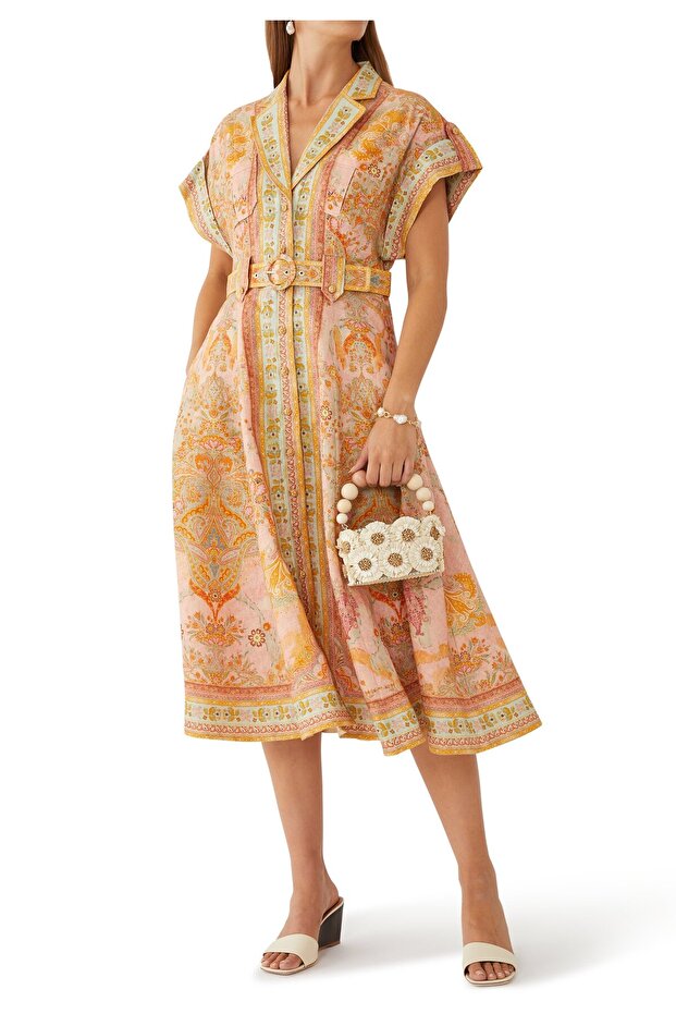 Akasya Midi Gömlek Elbise - 2