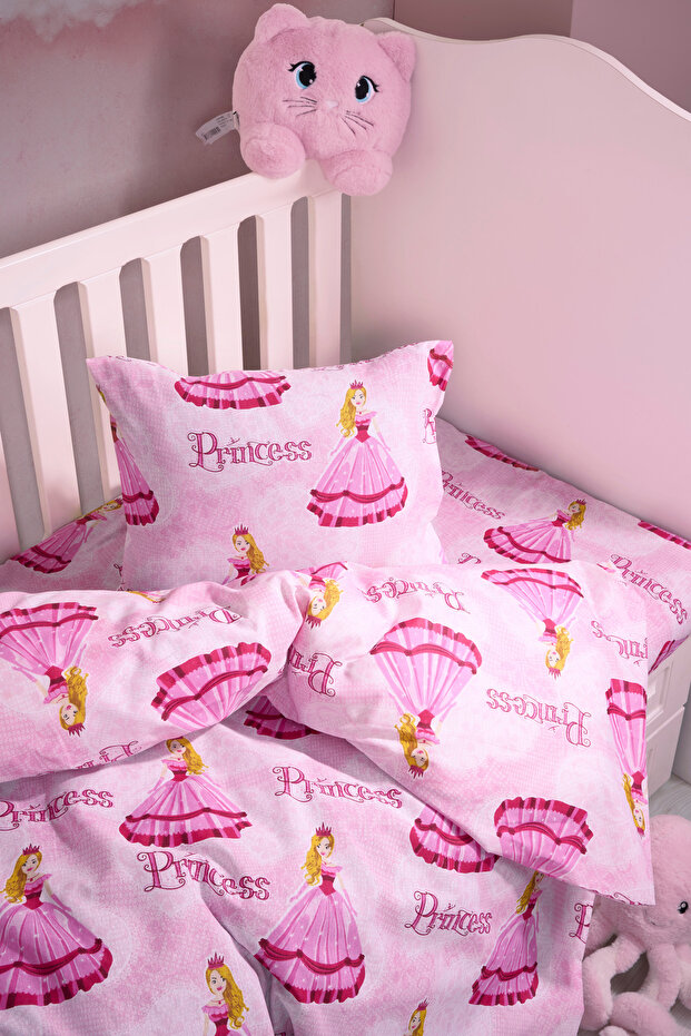 Baby Duvet Cover Set, Cotton, 100×150 Ranforce, Printed | Soft Baby Bedding