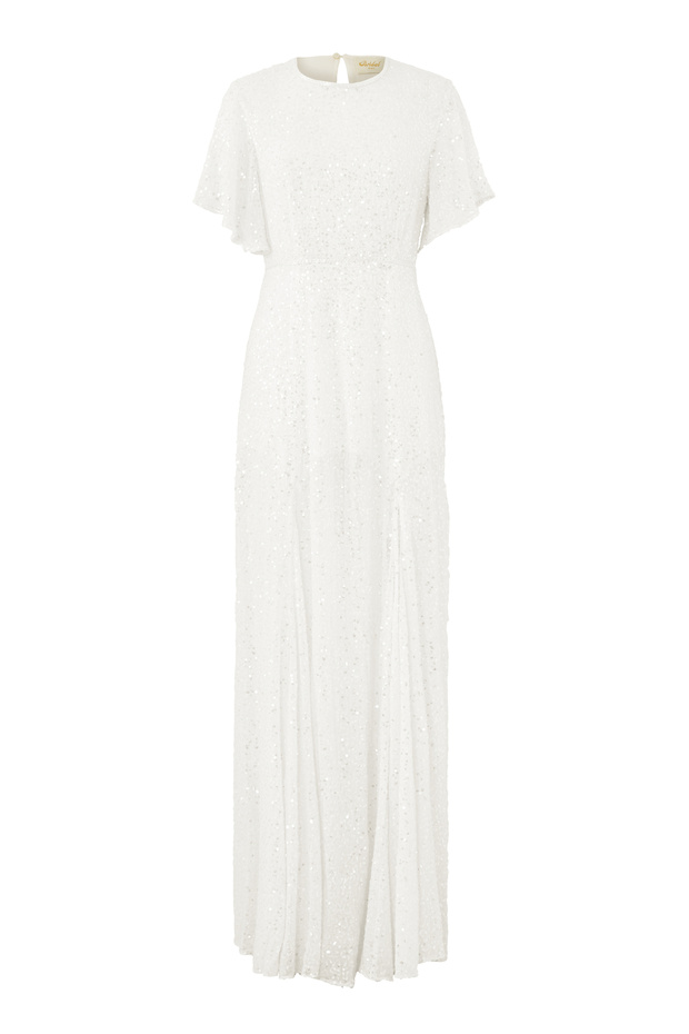 Dina Maxi Dress - Stylish and Shiny Design