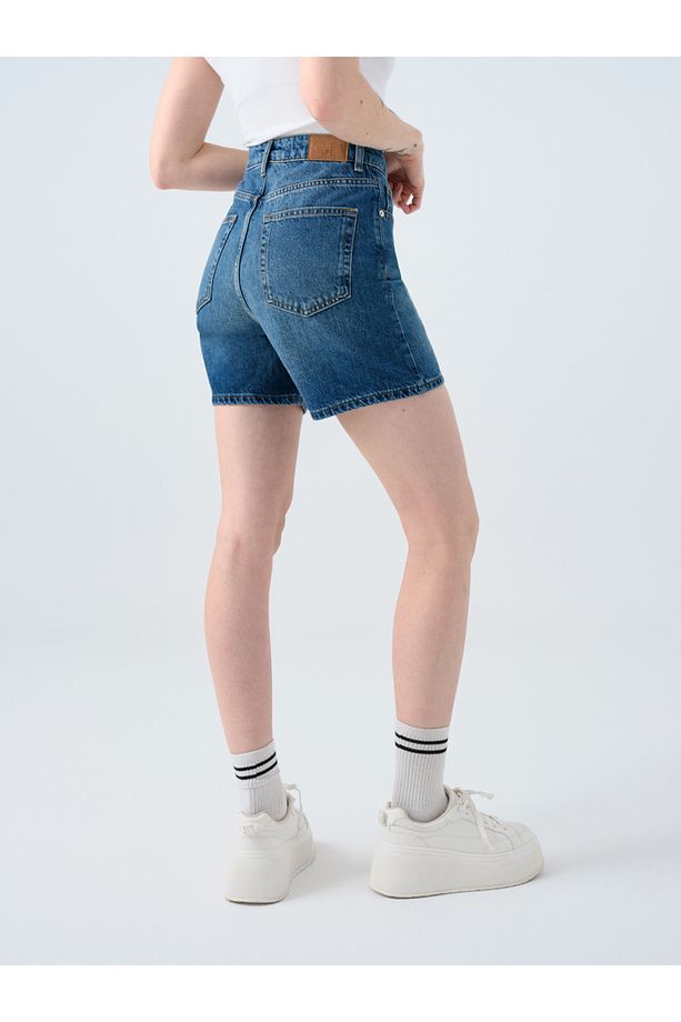Regular Fit Kadın jean Şort - 3
