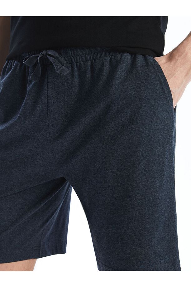 LCW Slim Fit Erkek Pijama Alt Şort - 3