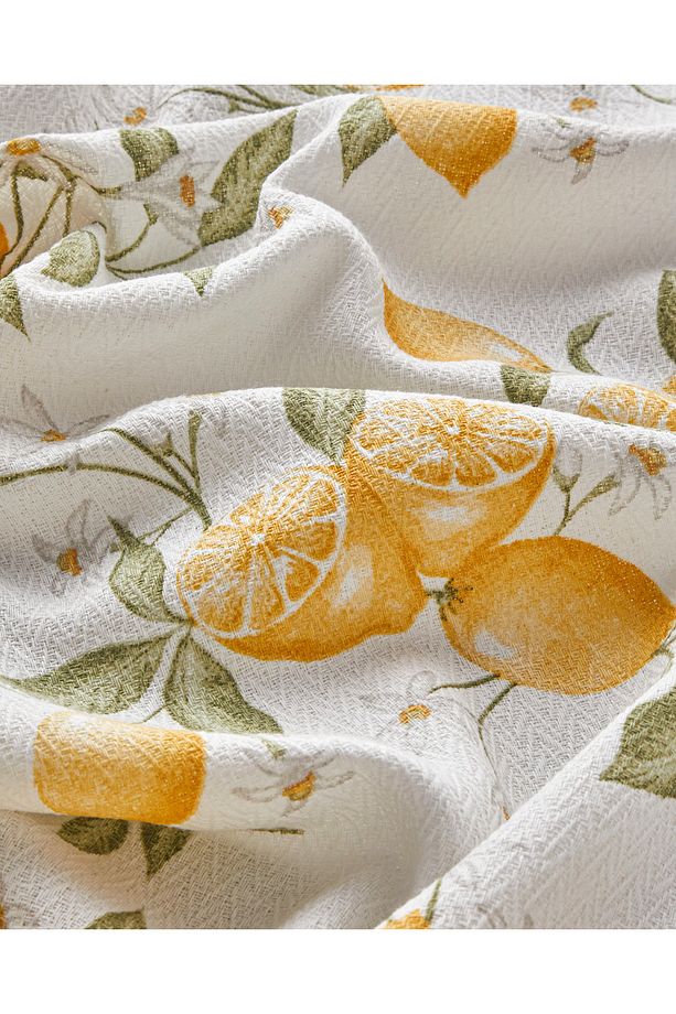 Amalfi Breeze Baskılı Tek Kişilik Pike Takımı 150x220 cm Sarı - 5