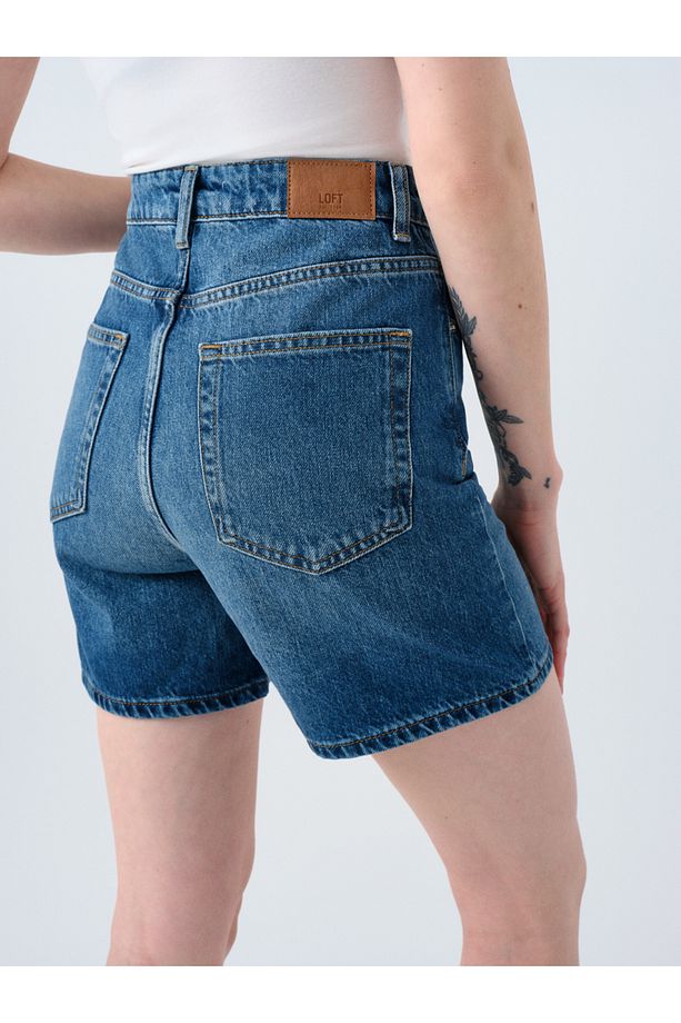 Regular Fit Kadın jean Şort - 5