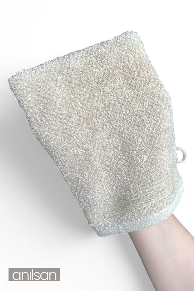 Beige 100% Cotton Bath Bag 15X25