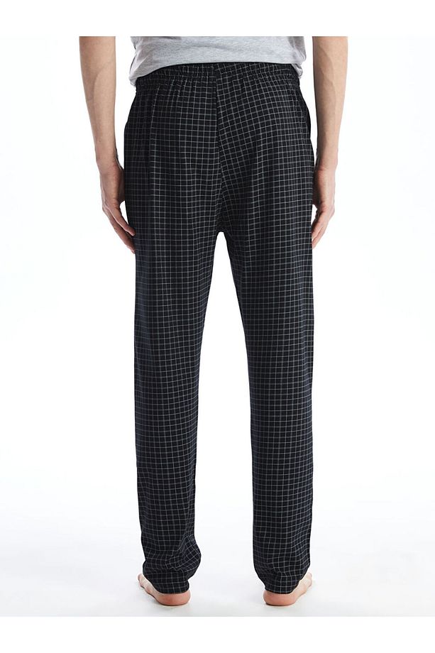 Standart Kalıp Ekose Erkek Pijama Alt - 4