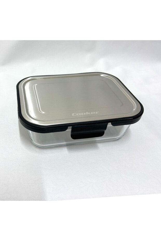 Ckr3488 Glass Storage Container 1000 ml Black