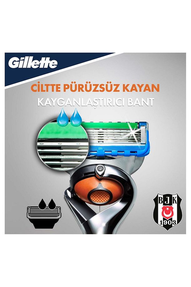 Fusion Proglide Makine + 4'lü Yedek Bıçak Beşiktaş Özel Seri - 5