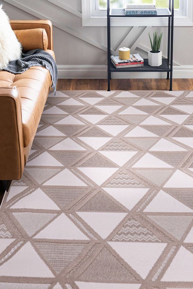 Qavalli Sisal Krem Yumuşak Doku Salon Oturma Odası Mutfak Çocuk Odası Halısı - 1