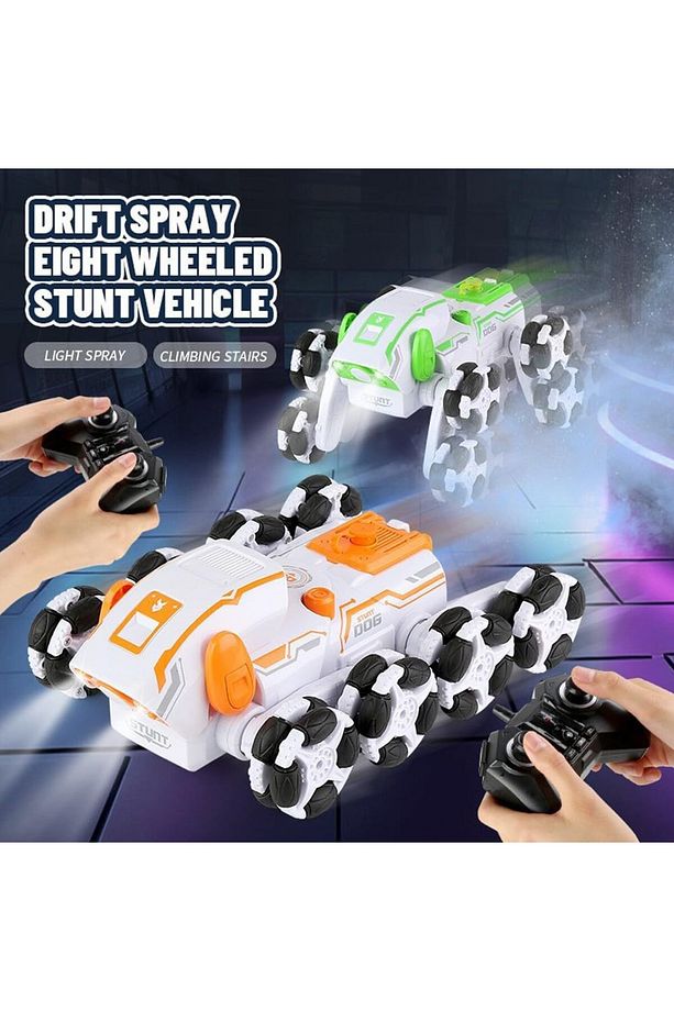 Rc 8 Teker Duman Atan Robot Köpek Akrobat Araba Uzaktan Kumandalı Full Fonksiyon - 4