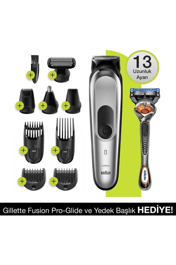 Mgk7220 Erkek Bakım Kiti 10 In 1 Trimmer 7 Gilette Hediyeli - 1
