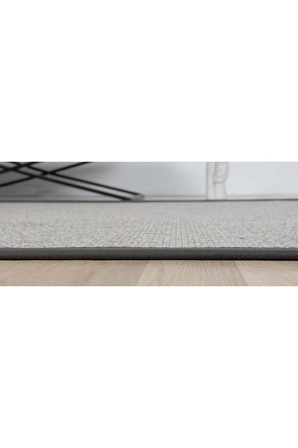 Bordürlü Hasır Dokulu Sisal Salon Mutfak Koridor Kesme Yolluk Dokuma Makine Halısı - 5