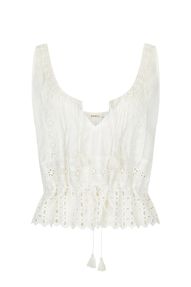 Elegant Lace Suspender Blouse for Summer