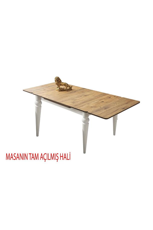 Yanlardan Açılır Yakamoz Dişbudak  Masa Topkapı Ayak 4 Ad Çapraz Sandalye 1 Ad Çapraz Bench Sandalye - 3