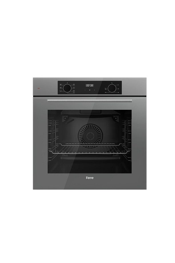 Flowart Ventora Plus Gri 3'lü Ankastre Set ( QBL63CPR-SS208-D079 ) - 2