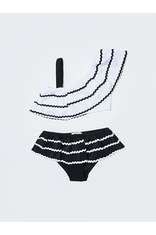 Girl's Bikini Set with Swimwear Details